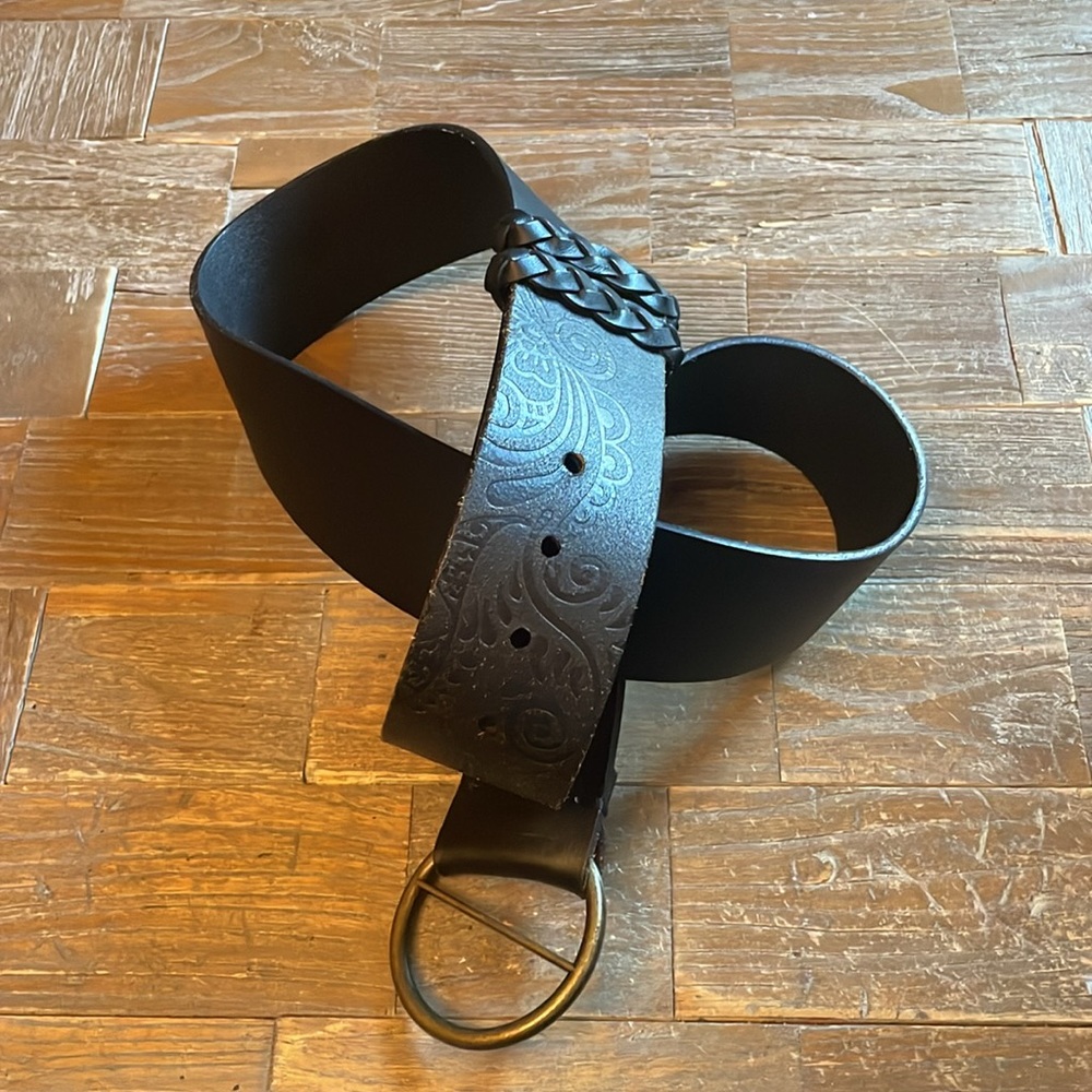 Prana Madeon Leather Braided Belt🖤
